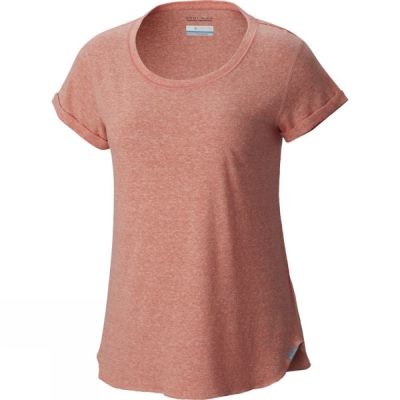 Camisa Columbia Trail Shaker Manga Corta Mujer Naranjas - Chile VDY380164